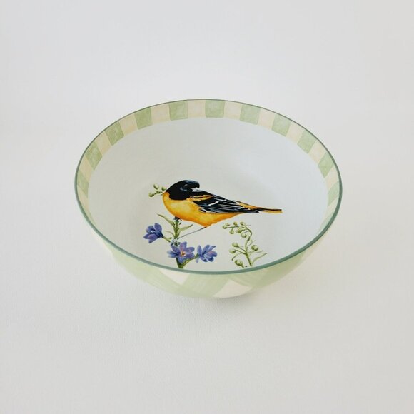 Lenox Summer Greetings 6" All Purpose Bowl Baltimore Oriole Bird Oven to Table